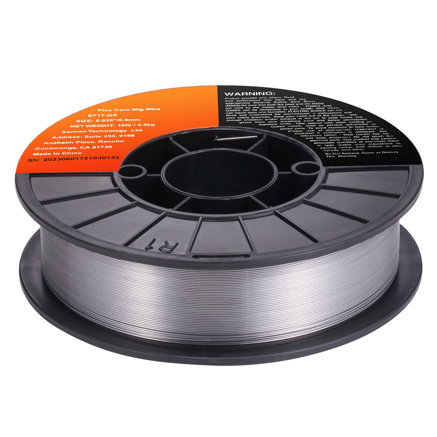 Flux Core MIG Welding Wire E71T-GS 0.035" 10LB Gasless Mild Steel MIG Wire