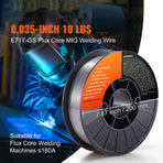 Flux Core MIG Welding Wire E71T-GS 0.035" 10LB Gasless Mild Steel MIG Wire