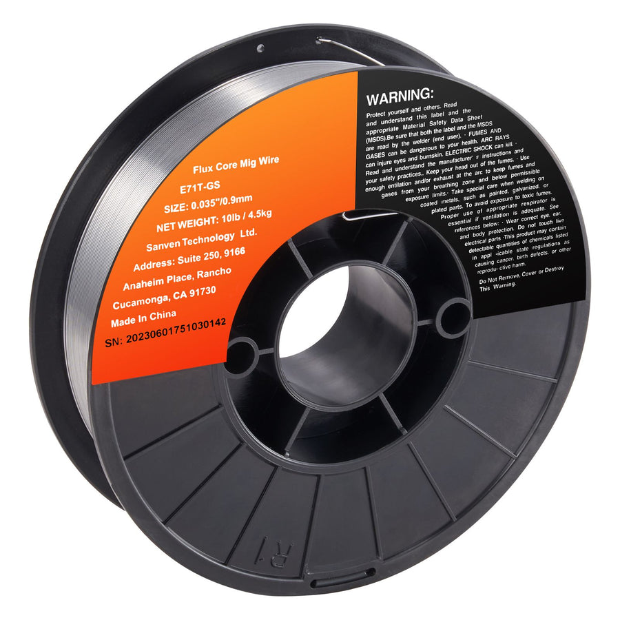 Flux Core MIG Welding Wire E71T-GS 0.035" 10LB Gasless Mild Steel MIG Wire