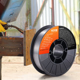 VEVOR Flux Core Welding Wire, E71T-GS 0.030-inch 10LBS, Gasless Mild Steel MIG Welding Wire with Low Splatter for All Position Arc Welding and Outdoor Use - Low Angle