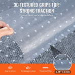 Carpet Protector for Pets, 15" x 4' PVC Scratch-Proof Cat Carpet Protector for Doorway, Anti-Slip Cat Scratch Protector Mat, Easy to Cut Plastic Carpet Scratch Stopper, Cat Scratch Guard Carpet