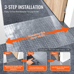 Carpet Protector for Pets, 15" x 4' PVC Scratch-Proof Cat Carpet Protector for Doorway, Anti-Slip Cat Scratch Protector Mat, Easy to Cut Plastic Carpet Scratch Stopper, Cat Scratch Guard Carpet