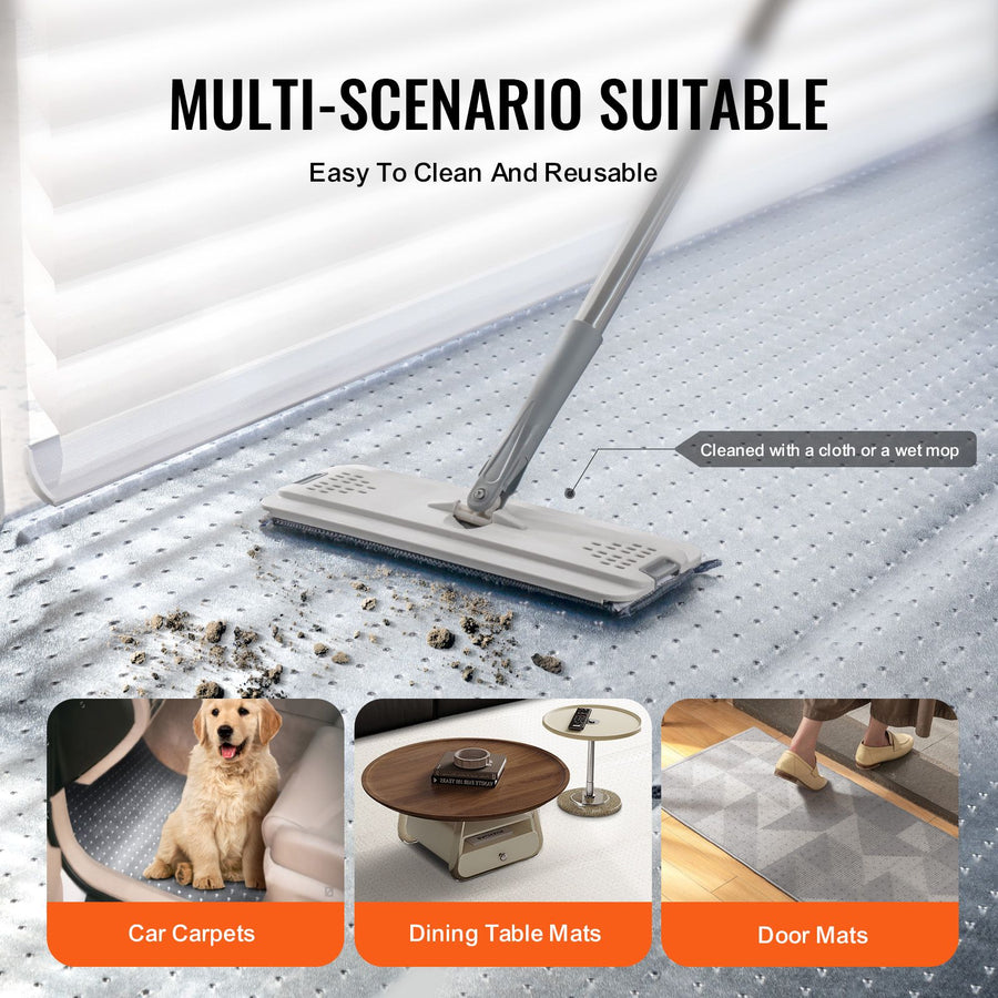 Carpet Protector for Pets, 15" x 4' PVC Scratch-Proof Cat Carpet Protector for Doorway, Anti-Slip Cat Scratch Protector Mat, Easy to Cut Plastic Carpet Scratch Stopper, Cat Scratch Guard Carpet