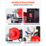 Circular Saw Blade Sharpener with Water Tank, 370W 2890RPM Rotary Angle Mill Grinder, Water Injection Sharpening Machine with 125mm Grinding Wheel - Fits Φ80mm to Φ700mm Circular Saw Blades