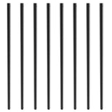 VEVOR Staircase Metal Balusters, 3/4'' Round x 32'' Long Aluminum Decorative Banister Spindles, 101 Pack Deck Baluster with Screws, Classic Hollow