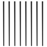 VEVOR Staircase Metal Balusters, 3/4'' Round x 32'' Long Aluminum Decorative Banister Spindles, 101 Pack Deck Baluster with Screws, Classic Hollow Deck Railing Satin Black Powder Coated for Porch - Extra Image