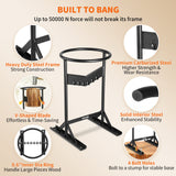 VEVOR Firewood Kindling Splitter, 9''x17'' XL Wood Splitter, Unique V-Shaped Finger-Safety Blade, Manual Log Splitter for Wood Splitting, Heavy Duty