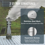 VEVOR Chimney Cap 6-inch 304 Stainless Steel Round Roof Rain Cap Cover Silver, image 4