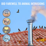 VEVOR Chimney Cap 6-inch 304 Stainless Steel Round Roof Rain Cap Cover Silver, image 5