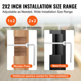 20 Pack Invisible Cable Railing kit, T316 Stainless Steel 3.2mm Invisible Receiver and Swage Stud End for Cable Railing, Swage Tensioner 3.2mm for Wood/Metal Post, Cable Railing Hardware, Silver
