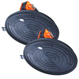 VEVOR Glass Suction Cup, 203 mm 2 Pack 278 kg Capacity, Vacuum Suction Cup with Steel Handle & Carry Box, Heavy Duty Industrial Suction Cup Lifter