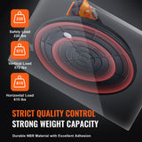 VEVOR Glass Suction Cup, 203 mm 2 Pack 278 kg Capacity, Vacuum Suction Cup with ABS Handle and Carry Box, Heavy Duty Industrial Suction Cup Lifter Tool for Glass, Granite, Tile, Metal, Wood Lifting - Top-Down View