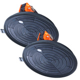 VEVOR Glass Suction Cup, 203 mm 2 Pack 278 kg Capacity, Vacuum Suction Cup with ABS Handle and Carry Box, Heavy Duty Industrial Suction Cup Lifter