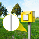VEVOR Mailbox Post, 43" High Mailbox Stand, White Powder-Coated Mail Box Post Kit, Q235 Steel Post Stand Surface Mount Post for Sidewalk and Street