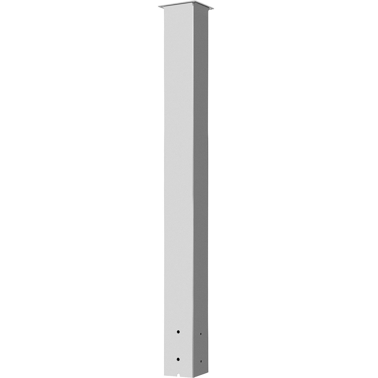 VEVOR Mailbox Post, 43" High Mailbox Stand, White Powder-Coated Mail Box Post Kit, Q235 Steel Post Stand Surface Mount Post for Sidewalk and Street