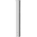 VEVOR Mailbox Post, 43" High Mailbox Stand, White Powder-Coated Mail Box Post Kit, Q235 Steel Post Stand Surface Mount Post for Sidewalk and Street