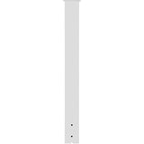 VEVOR Mailbox Post, 43" High Mailbox Stand, White Powder-Coated Mail Box Post Kit, Q235 Steel Post Stand Surface Mount Post for Sidewalk and Street