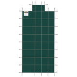 VEVOR Pool Safety Cover Fits18x36ft Inground Safety Pool Cover Green Mesh with 4x8ft Center End Steps Solid Pool Safety Cover for Swimming Pool Winter - Extra Image