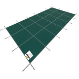 VEVOR Pool Safety Cover Fits 20x40ft Rectangle Inground Safety Pool Cover Green Mesh Solid Pool Safety Cover for Swimming Pool Winter Safety Cover - Extra Image