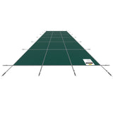 VEVOR Pool Safety Cover Fits 20x40ft Rectangle Inground Safety Pool Cover Green Mesh Solid Pool Safety Cover for Swimming Pool Winter Safety Cover - Extra Image