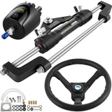 VEVOR Hydraulic Steering Kit 300HP, Hydraulic Boat Steering Kit Helm Pump, Hydraulic Boat Steering Kit Without Hydraulic Steering Hose for Boat