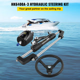 VEVOR Hydraulic Steering Kit 300HP, Hydraulic Boat Steering Kit Helm Pump, Hydraulic Boat Steering Kit Without Hydraulic Steering Hose for Boat