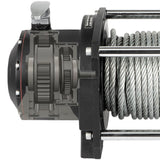 VEVOR Industrial Hydraulic Winch 4535kg, Hydraulic Anchor Winch with 24m Strong Steel Cable, Hydraulic Drive Winch Adapter Kit, Utility Winch with