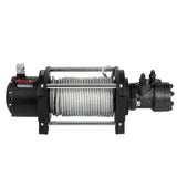 VEVOR Industrial Hydraulic Winch 4535kg, Hydraulic Anchor Winch with 24m Strong Steel Cable, Hydraulic Drive Winch Adapter Kit, Utility Winch with