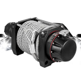 VEVOR Industrial Hydraulic Winch 9071kg, Hydraulic Anchor Winch with 24m Strong Steel Cable, Hydraulic Drive Winch Adapter Kit, Utility Winch with Mechanical Lock for Tacoma Yukon Hummer, etc. - Front View