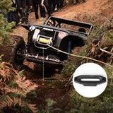 VEVOR Industrial Hydraulic Winch 9071kg, Hydraulic Anchor Winch with 24m Strong Steel Cable, Hydraulic Drive Winch Adapter Kit, Utility Winch with Mechanical Lock for Tacoma Yukon Hummer, etc. - Rear View