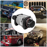 VEVOR Industrial Hydraulic Winch 9071kg, Hydraulic Anchor Winch with 24m Strong Steel Cable, Hydraulic Drive Winch Adapter Kit, Utility Winch with Mechanical Lock for Tacoma Yukon Hummer, etc. - Close-Up Angle