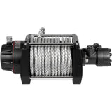 VEVOR Industrial Hydraulic Winch 9071kg, Hydraulic Anchor Winch with 24m Strong Steel Cable, Hydraulic Drive Winch Adapter Kit, Utility Winch with