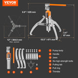 VEVOR Hydraulic Gear Puller 15 Ton Wheel Pulley Bearing 2 or 3-Jaw with Case