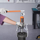 VEVOR Hydraulic Gear Puller 15 Ton Wheel Pulley Bearing 2 or 3-Jaw with Case - Low Angle