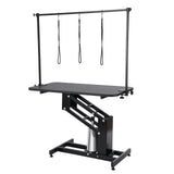 VEVOR 109cm Hydraulic Pet Grooming Table, Heavy Duty Dog Grooming Arm for Medium/ Small Dogs, Height Adjustable Dog Grooming Station, Anti Slip Tabletop /Dog Grooming Station, Max Bearing 182kg - Extra Image
