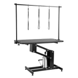 VEVOR 109cm Hydraulic Pet Grooming Table, Heavy Duty Dog Grooming Arm for Medium/ Small Dogs, Height Adjustable Dog Grooming Station, Anti Slip