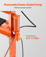VEVOR 20 T Hydraulic Shop Press Hydraulic Press with Press Plate for Bending - Top-Down View