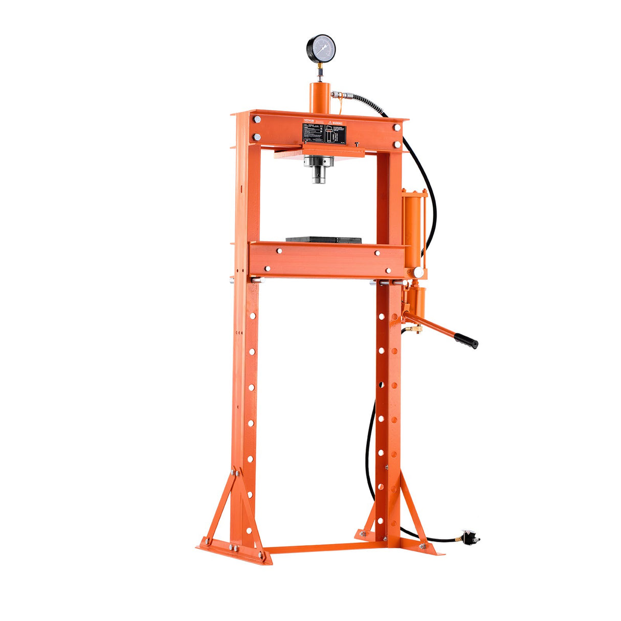 VEVOR 20 T Hydraulic Shop Press Hydraulic Press with Press Plate for Bending