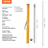 VEVOR Measuring Rod 16-Feet/10ths 4 Sections Telescopic Grade Rod 1/10ft w/ Bag - Close-Up Angle