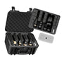 Hard Pistol Case, Heavy Duty Hard Gun Case with XPE Foam Lining, Waterproof Pistol Storage Box with Customizable Interior & Handle for Gun, Lenses, Camera, Gear, TSA Compliant, 404x319x192 mm