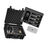 Hard Pistol Case, Heavy Duty Hard Gun Case with XPE Foam Interior, Waterproof Pistol Storage Box with Customizable Lining & Handle for Gun, Lenses, Camera, Gear, TSA Compliant, 475x415x215 mm