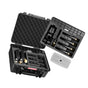 Hard Pistol Case, Heavy Duty Hard Gun Case with XPE Foam Lining, Waterproof Pistol Storage Box with Customizable Interior & Handle for Gun, Lenses, Camera, Gear, TSA Compliant, 491x434x211 mm