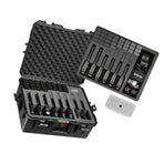 Hard Pistol Case, Heavy Duty Hard Gun Case with XPE Foam Lining, Waterproof Pistol Storage Box with