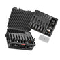 Hard Pistol Case, Heavy Duty Hard Gun Case with XPE Foam Lining, Waterproof Pistol Storage Box with Customizable Interior & Handle for Gun, Lenses, Camera, Gear, TSA Compliant, 556x455x225 mm