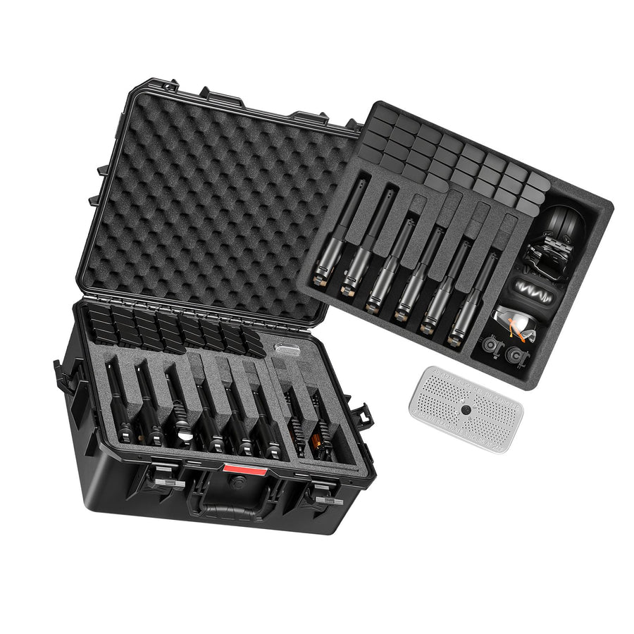 Hard Pistol Case, Heavy Duty Hard Gun Case with XPE Foam Lining, Waterproof Pistol Storage Box with