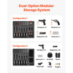 Hard Pistol Case, Heavy Duty Hard Gun Case with XPE Foam Lining, Waterproof Pistol Storage Box with, Storage