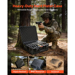Hard Pistol Case, Heavy Duty Hard Gun Case with XPE Foam Lining, Waterproof Pistol Storage Box with, image 4