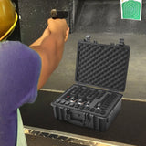 VEVOR Hard Pistol Cases with Pre-cut Lining Lockable Pistol Case for 5 Pistol - Low Angle
