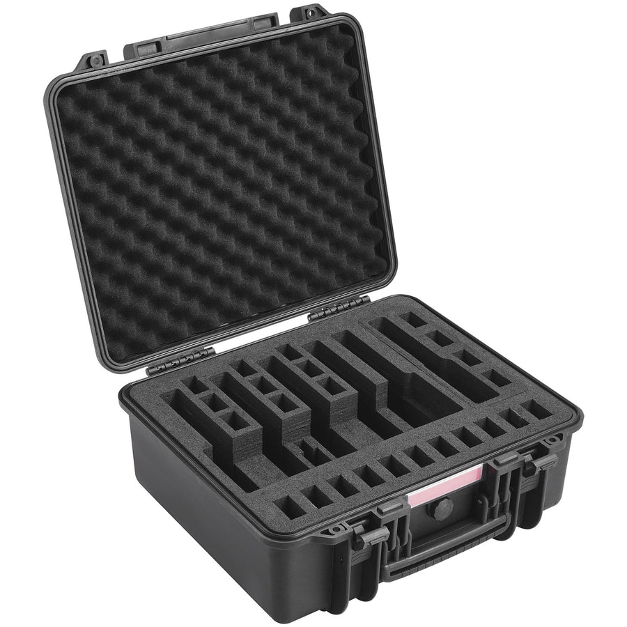VEVOR Hard Pistol Cases with Pre-cut Lining Lockable Pistol Case for 6 Pistol