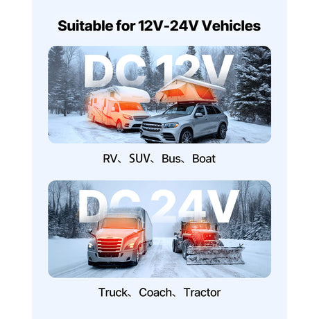 Diesel Air Heater, 8 kW DC12-24V, Fast Heating Diesel Parking Heater with Remote Control and Color Digital, image 6
